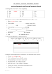 Present Continuous vs Present Simple Worksheet