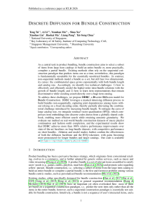 Discrete Diffusion for Bundle Construction - ICLR 2026 Paper