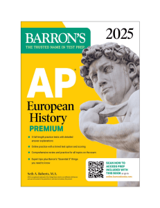 Barron's AP European History Premium 2025