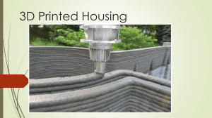 3D Printed Housing: Solution to South Africa's Housing Backlog
