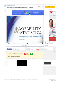 Probability & Statistics for Engineering and the Sciences Textbook