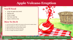 Apple Volcano & Seed Lab Experiments