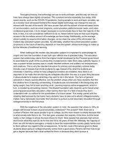 Technology's Impact on Modern Education