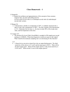 Class Homework 1: Engineering Systems Problems