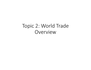 World Trade Overview: Key Concepts & Patterns