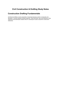 Civil Construction & Drafting Study Notes