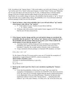 January Theory Stock Market Statistics Problem Set