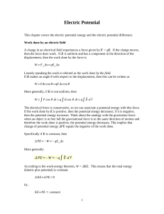 Electric Potential: Physics Chapter