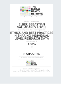 Ethics & Best Practices in Research Data Sharing Certificate
