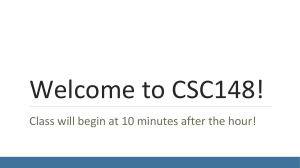 CSC148 Course Syllabus: Object-Oriented Programming at UofT