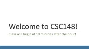 CSC148 Course Syllabus & Lecture Notes - University of Toronto