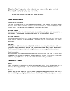 Components of Physical Fitness: Health & Skill-Related