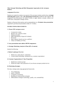 Aerospace Marketing & Risk Management Assignment