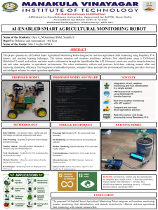 AI-Enabled Smart Agricultural Monitoring Robot Project