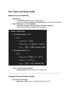 Networking Study Guide: Core Concepts & Protocols