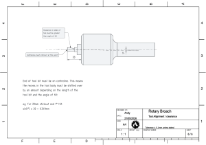 Rotary Broach Tool Alignment & Clearance