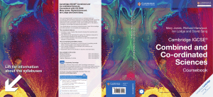cambridge igcse combined and coordinated science coursebook