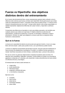 Fuerza vs Hipertrofia: Diferencias en el Entrenamiento