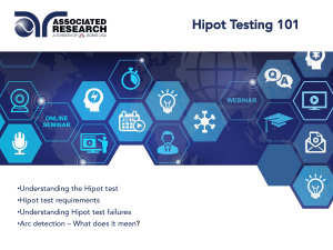 Hipot Testing 101: Understanding the Basics