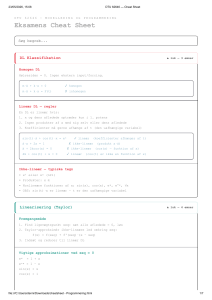 DTU 62646 Cheat Sheet: Differentialligninger, Linearisering, MATLAB