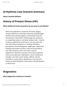 Arrhythmia Case Scenario: Atrial Fibrillation Diagnosis & Treatment