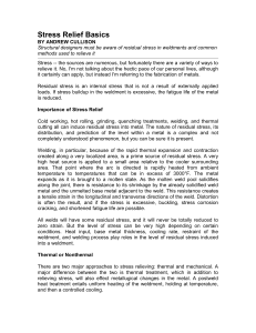 Stress Relief Basics for Weldments: Methods & Importance