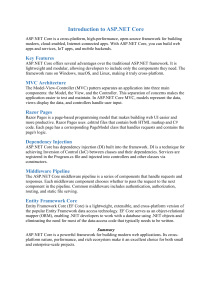 Introduction to ASP.NET Core