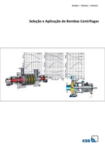 Sele&ccedil;&atilde;o e Aplica&ccedil;&atilde;o de Bombas Centr&iacute;fugas - Manual KSB