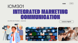 ICM301 Integrated Marketing Communication Course Material