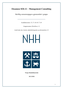 Management Consulting Eksamen: Casestudieanalyse