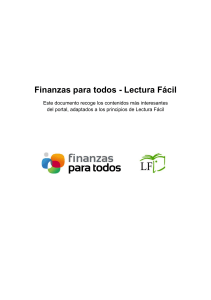 Finanzas para todos - Lectura F&aacute;cil: Gu&iacute;a de educaci&oacute;n financiera