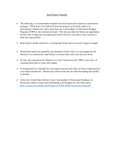 USMC Book Report Template