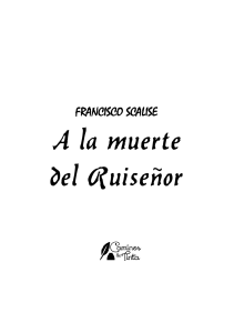 A la muerte del Ruise&ntilde;or de Francisco Scalise - Novela Filos&oacute;fica