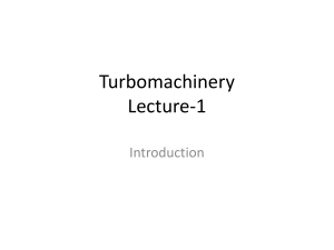 Turbomachinery Lecture 1: Introduction