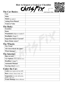 How to Inspect a Used Car Checklist FULL