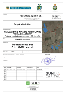 Impianto Agrivoltaico Adria Bellombra: Rapporto di Zonizzazione Aree D.L. 199/2021