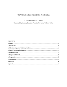 Vibration Based Condition Monitoring: Techniques & Applications