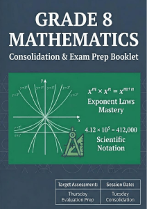 Grade 8 Math Exponent Laws & Scientific Notation Prep