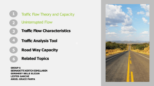 Traffic Flow Theory and Capacity - Engineering Presentation