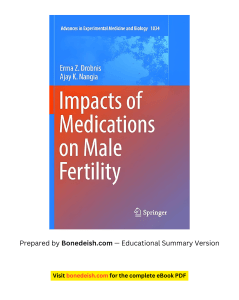 Impacts of Medications on Male Fertility