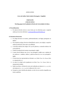 Guia de Estilo para Trabalhos Acad&ecirc;micos - Faculdade de Direito