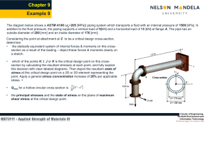 Engineering Stress Analysis: Piping System Example Problem