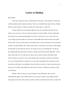 Support Letter to Holden: Mental Health & Coping Strategies