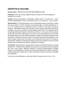 Hepatitis B Vaccine (Recombinant DNA) Information