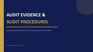 Audit Evidence & Procedures