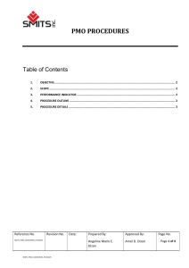 PMO Procedures Guide
