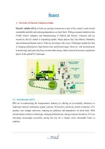 Electric Vehicle Technology Report: India Overview