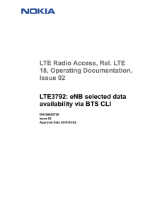 LTE3792: eNB Data via BTS CLI