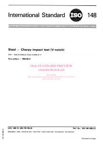 ISO 148:1983 Steel Charpy Impact Test (V-notch)