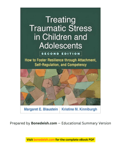 Treating Traumatic Stress in Children & Adolescents: ARC Framework Summary